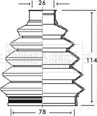 Borg & Beck BCB2347 - Körük, sürücü val furqanavto.az