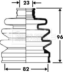 Borg & Beck BCB2369 - Körük, sürücü val furqanavto.az