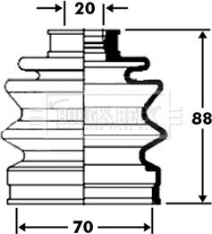 Borg & Beck BCB2368 - Körük, sürücü val furqanavto.az