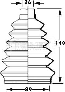 Borg & Beck BCB2367 - Körük, sürücü val furqanavto.az