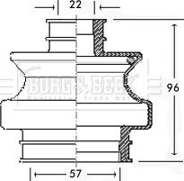 Borg & Beck BCB2305 - Körük, sürücü val furqanavto.az