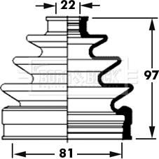 Borg & Beck BCB2380 - Körük, sürücü val furqanavto.az