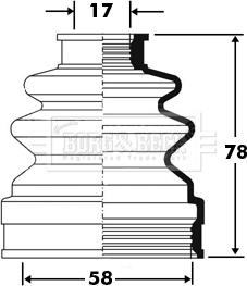 Borg & Beck BCB2382 - Körük, sürücü val furqanavto.az