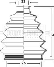 Borg & Beck BCB2335 - Körük, sürücü val furqanavto.az