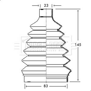 Borg & Beck BCB2325 - Körük, sürücü val furqanavto.az