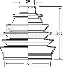 Borg & Beck BCB2321 - Körük, sürücü val furqanavto.az