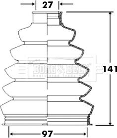 Borg & Beck BCB2372 - Körük, sürücü val furqanavto.az