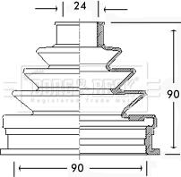 Borg & Beck BCB2255 - Körük, sürücü val furqanavto.az