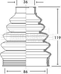 Borg & Beck BCB2280 - Körük, sürücü val furqanavto.az