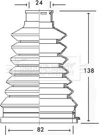 Borg & Beck BCB2226 - Körük, sürücü val furqanavto.az