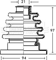 Borg & Beck BCB2717 - Körük, sürücü val furqanavto.az