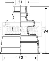 Borg & Beck BCB2776 - Körük, sürücü val furqanavto.az