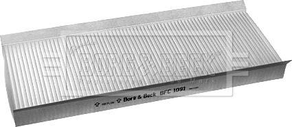 Borg & Beck BFC1091 - Filtr, daxili hava furqanavto.az
