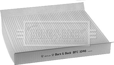 Borg & Beck BFC1046 - Filtr, daxili hava furqanavto.az