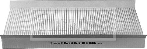 Borg & Beck BFC1006 - Filtr, daxili hava furqanavto.az