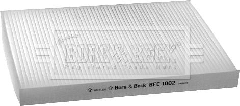 Borg & Beck BFC1002 - Filtr, daxili hava furqanavto.az
