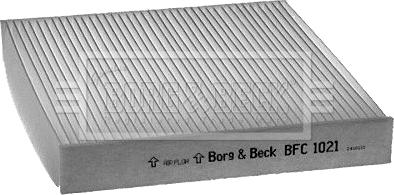 Borg & Beck BFC1021 - Filtr, daxili hava furqanavto.az