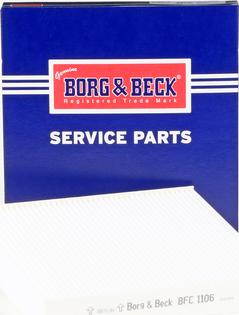 Borg & Beck BFC1106 - Filtr, daxili hava furqanavto.az