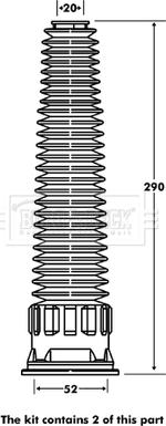 Borg & Beck BPK7070 - Qoruyucu qapaq / Körük, amortizator furqanavto.az