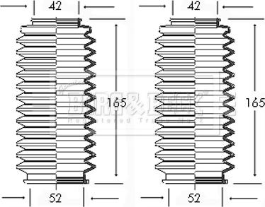 Borg & Beck BSG3017 - Körük dəsti, sükan furqanavto.az