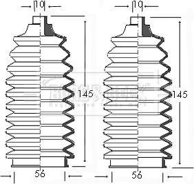 Borg & Beck BSG3037 - Körük dəsti, sükan furqanavto.az