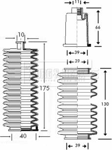 Borg & Beck BSG3162 - Körük dəsti, sükan furqanavto.az