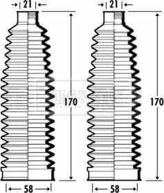 Borg & Beck BSG3356 - Körük dəsti, sükan furqanavto.az