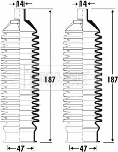 Borg & Beck BSG3302 - Körük dəsti, sükan furqanavto.az