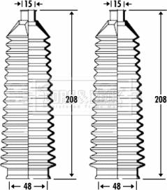 Borg & Beck BSG3315 - Körük dəsti, sükan furqanavto.az