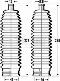 Borg & Beck BSG3382 - Körük dəsti, sükan furqanavto.az