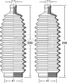 Borg & Beck BSG3244 - Körük dəsti, sükan furqanavto.az