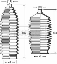 Borg & Beck BSG3224 - Körük dəsti, sükan furqanavto.az