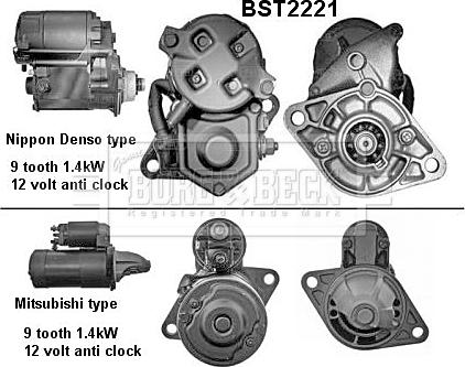 Borg & Beck BST2221 - Başlanğıc furqanavto.az