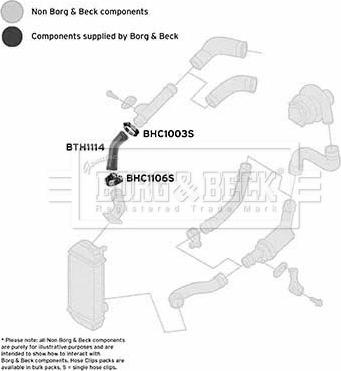 Borg & Beck BTH1114 - Doldurucu qəbuledici hava şlanqı furqanavto.az