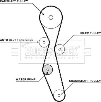 Borg & Beck BTW1013 - Su Pompası və Vaxt Kəməri Dəsti furqanavto.az