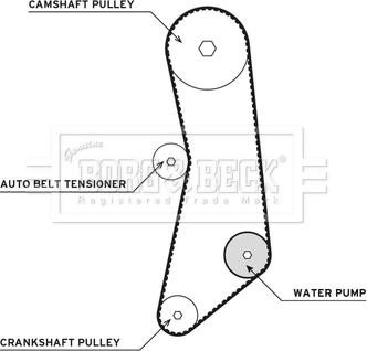 Borg & Beck BTW1024 - Su Pompası və Vaxt Kəməri Dəsti furqanavto.az
