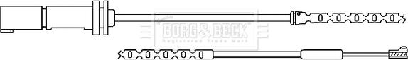 Borg & Beck BWL3091 - Xəbərdarlıq Kontakt, əyləc padinin aşınması furqanavto.az