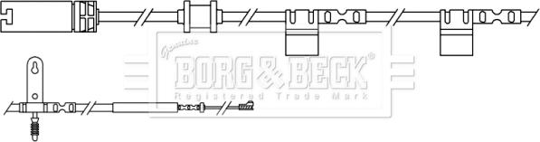 Borg & Beck BWL3061 - Xəbərdarlıq Kontakt, əyləc padinin aşınması furqanavto.az