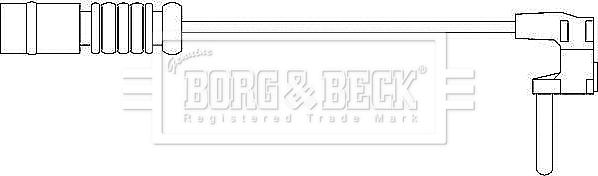 Borg & Beck BWL3002 - Xəbərdarlıq Kontakt, əyləc padinin aşınması furqanavto.az