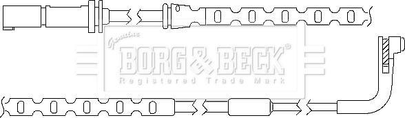 Borg & Beck BWL3035 - Xəbərdarlıq Kontakt, əyləc padinin aşınması furqanavto.az