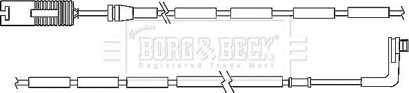 Borg & Beck BWL3037 - Xəbərdarlıq Kontakt, əyləc padinin aşınması furqanavto.az