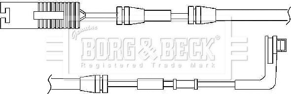 Borg & Beck BWL3029 - Xəbərdarlıq Kontakt, əyləc padinin aşınması furqanavto.az