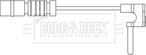Borg & Beck BWL3072 - Xəbərdarlıq Kontakt, əyləc padinin aşınması furqanavto.az