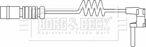 Borg & Beck BWL3195 - Xəbərdarlıq Kontakt, əyləc padinin aşınması furqanavto.az