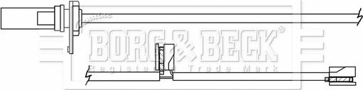 Borg & Beck BWL3161 - Xəbərdarlıq Kontakt, əyləc padinin aşınması furqanavto.az