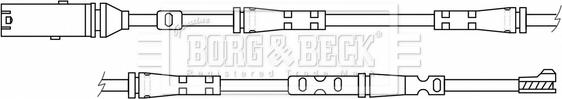 Borg & Beck BWL3189 - Xəbərdarlıq Kontakt, əyləc padinin aşınması furqanavto.az