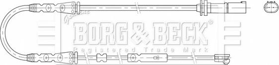 Borg & Beck BWL3209 - Xəbərdarlıq Kontakt, əyləc padinin aşınması furqanavto.az