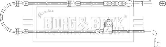 Borg & Beck BWL3206 - Xəbərdarlıq Kontakt, əyləc padinin aşınması furqanavto.az