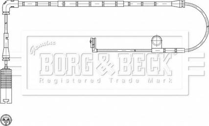 Borg & Beck BWL3211 - Xəbərdarlıq Kontakt, əyləc padinin aşınması furqanavto.az