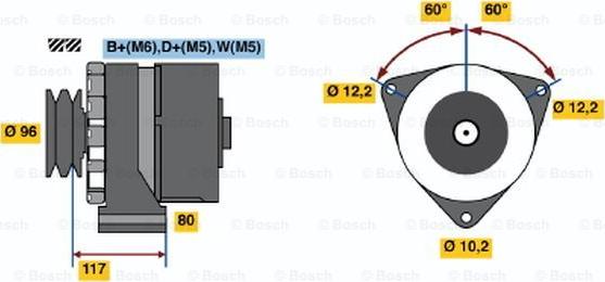 BOSCH 9 120 080 113 - Alternator furqanavto.az